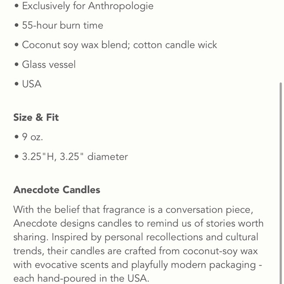 Hot Toddy anecdote exclusive anthro candle - Picture 3 of 8